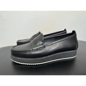 Rag & Bone Tanja Platform Penny Loafers Black Leather Sz 38‎ thumbnail 5