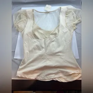 Free People Intimately size Medium. Cream color. NWT. thumbnail 2