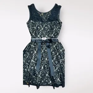 Betsy‎ and Adam Black Floral Lace NWT Cocktail Party Mini Dress Size 4 thumbnail 5