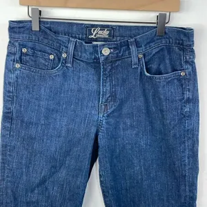 Lucky Brand Long Inseam Jeans 12/31 dark Wash thumbnail 3