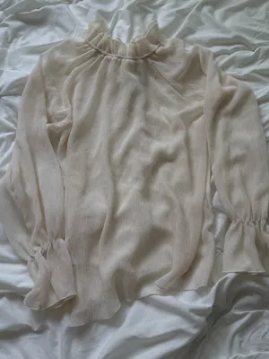 Forever 21 nude sheer Blouse thumbnail 2