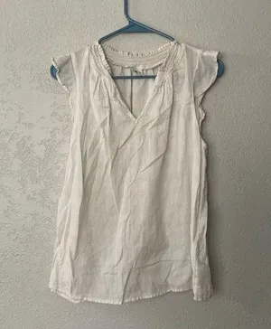Old navy white blouse thumbnail 1