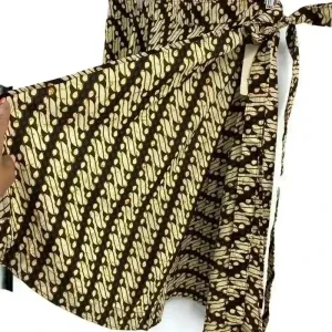 Tropiko‎ By Kultura Brown and Beige Wrap Skirt Size OS thumbnail 5