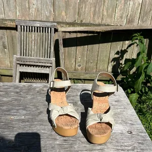 Kork-Ease Women's Dawson Wedge Platform Sandals Off White Size 9‎ thumbnail 7