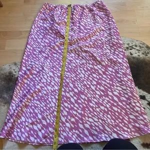 DIESEL Y2K Patterned Pink Satin Midi Skirt Size Medium‎ thumbnail 6