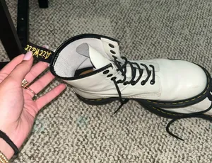 Dr. Martens White Boots thumbnail 2