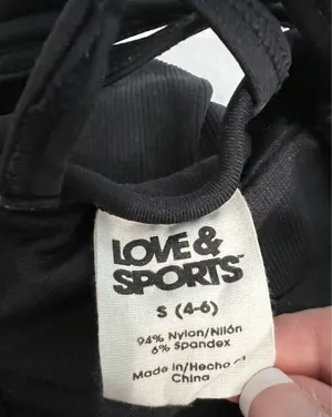 Love & Sports Ladies Athletic Built In Bra Top thumbnail 5