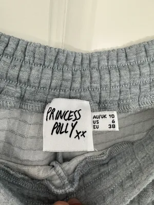 Princess Polly Grey Waffle Shorts thumbnail 3