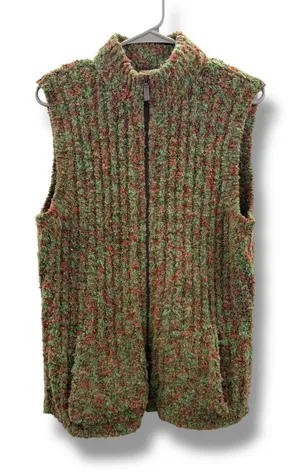 Woolrich Vest Women's Medium Green Wool Blend Zip Outdoor Fall Winter Layer‎ thumbnail 1