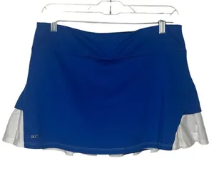 DUC Sz M Blue Athletic Skort Blue And White With Back Ruffle thumbnail 1