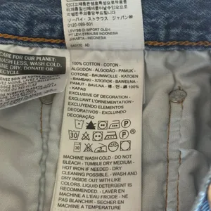 Levis 501 Original High Rise Cutoff‎ Denim Shorts Distressed Blue 26 Summer Jean thumbnail 4