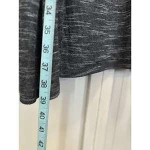 Ambianca Gray Crochet‎ Open Cardigan Long Sleeve Size Small Slits Boho thumbnail 3