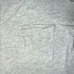 Abercrombie and Fitch Women's Casual V-Neck Gray Top thumbnail 3