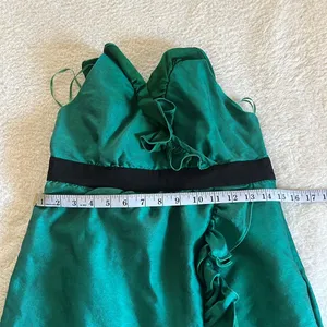 Tibi‎ Ruffle Halter Wrap Dress Green Size 6 thumbnail 4