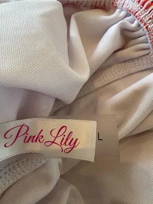 Pink Lily Striped One-Piece Swimsuit thumbnail 5