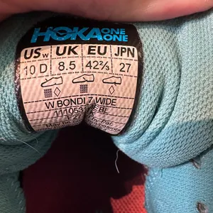 Hoka‎ One One Womens Bondi 7 1110531 AEBL Blue Running Shoes Sneakers Size 10 D thumbnail 9