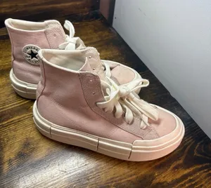 Converse Pale‎ Pink Platform Sneakers Women Size 6 thumbnail 1