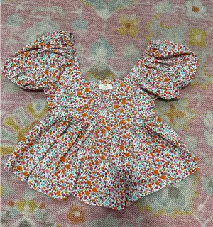Entro Floral Balloon Sleeve Top thumbnail 2