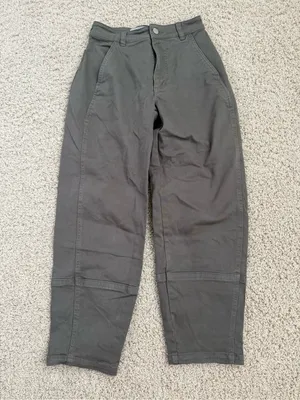 Everlane Utility Barrel Pants size 00 Olive green thumbnail 2
