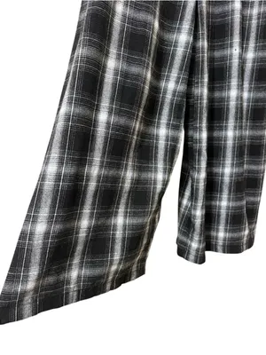 SHEIN Plaid Overall Jumpsuit M Black/White EUC thumbnail 5