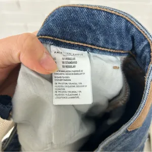 American Eagle Distressed Highest Rise Mom Jeans Size 10 thumbnail 4