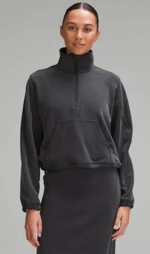 lululemon athletica Charcoal Half-Zip Sweatshirt thumbnail 1
