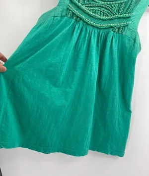 Anthropologie Akemi + Kin Green Boho Sleeveless Cami Peasant Top Size Small thumbnail 6