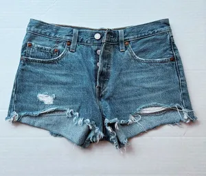 Levi’s Premium 501 Denim Cutoff Shorts - Women Size 27 thumbnail 1
