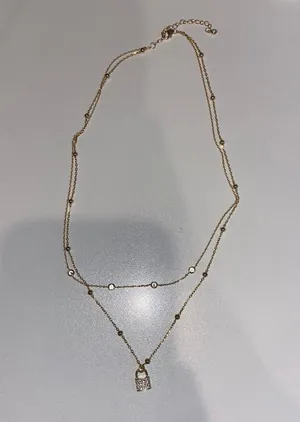 Lock Chain Necklace Gold thumbnail 3