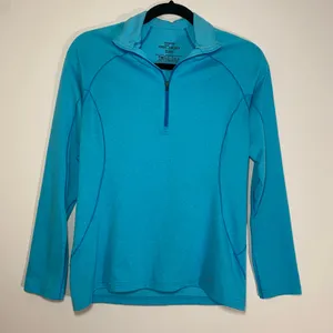 Patagonia Blue Capilene 3 Midweight Quarter Zip Pullover Gorpcore Women's Small thumbnail 1