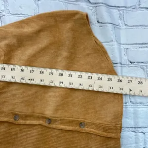 Wishlist Apparel Corduroy Mustard Color Schaket with Doleman sleeves S/Medium thumbnail 11