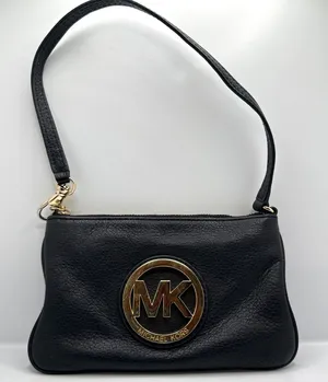 MICHAEL KORS Black Mini Purse Wristlet thumbnail 1