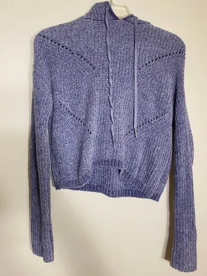 Hooded Sweater Purple Size XS thumbnail 1