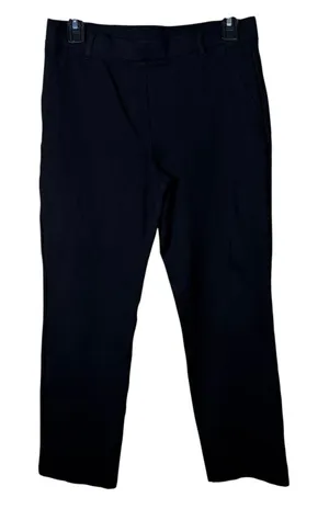 Quince Ponte Pants Women's M Petite. Lack Stretch Pull On Straight Leg Cropped thumbnail 1
