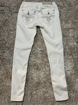 Rock Revival White Women's Skinny Jeans size 26 thumbnail 8