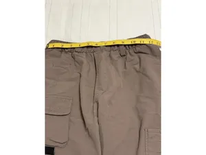 Urban Outfitters BDG Nylon Cargo Pants Women's S Taupe Elastic‎ Waist Wide Leg thumbnail 7
