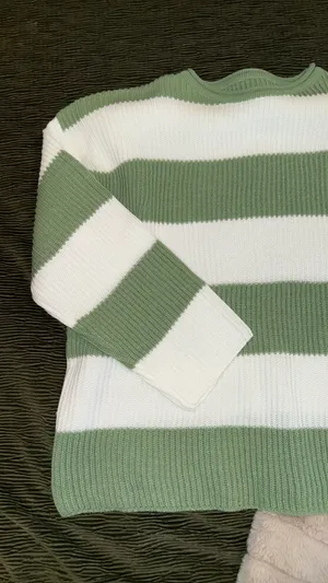 Striped sweater Green Size XL thumbnail 2