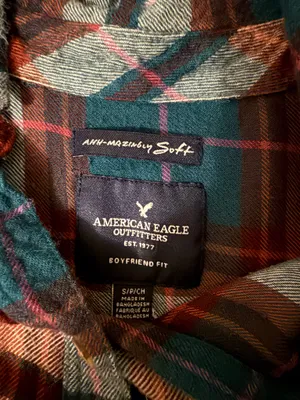 American Eagle Plaid Flannel thumbnail 2