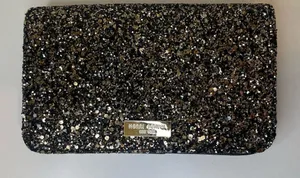 Henry Bendel‎ Sparkling Black Phone Case Wallet thumbnail 1