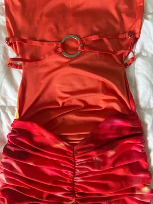 Outcast Elea Mini Dress Vespar in Orange thumbnail 11