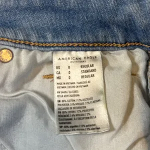 American‎ Eagle Next Level Stretch Skinny Jeans Light Wash Blue Womens 0 Regular thumbnail 8