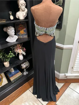 Rachel Allan Beaded Sweetheart Gown with Cutout Back – Size 4 thumbnail 9