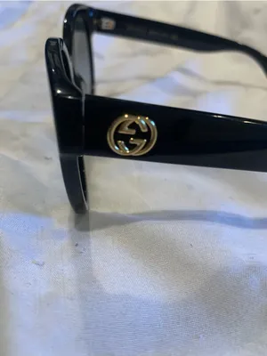 GUCCI GG0035SN Black Women's Sunglasses with Gold Logo thumbnail 3