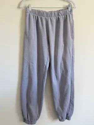 Brandy Melville John Galt Joggers Size Small Sweatpants Gray Purple Blue NWOT thumbnail 2
