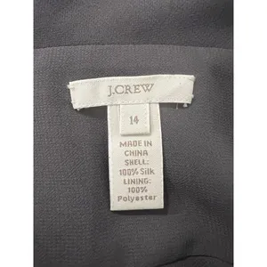 J Crew Purple Sophia Fit Flare Silk Midi Dress Women‎ Size 14 Formal Modern City thumbnail 3