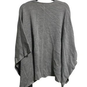 Ann Taylor Gray Knit Open‎ Front Kimono Cardigan Sweater Women's thumbnail 4