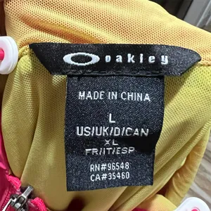Nike Oakley Windbreaker Jacket Womens L Pink Hooded Full Zip Lightweight thumbnail 5