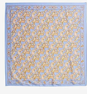 Shiraleah Chicago Wyatt Scarf Blue Paisley Woven Square Scarf Womens 07-28-021 thumbnail 1