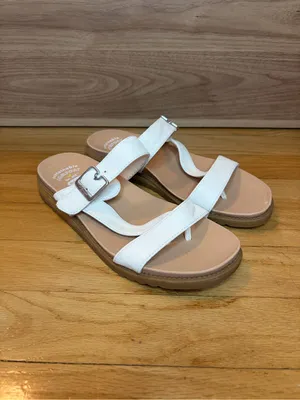 Dr. Scholl's Sustainable Comfort Island Dream White Strappy Sandals - Size 6.5 thumbnail 2