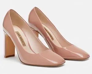Zara Basic pink Nude Heels Size 39 A21‎ thumbnail 1